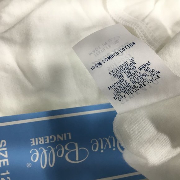 Dixie Belle Underwear 7 pair of Panties White Full Figure NEW Plus Queen Size 12 - Picture 10 of 10